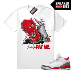 "Fire Red 3s Jordan matching shirt by Sneaker Match Tees brand. Official Sneaker Match Tees shirt designed to match the Jordan 3 \"Fire Red\" retro sneakers. *Sneakers are for matching purposes only, NOT included in the sale* True to size Men's shirt 100% Soft Cotton Regular Fit" Fire Red 3s, Jordan Outfit, Cute Nike Outfits, Shirt Logo Design, Jordan Shoes Retro, Jordan Shirts, Jordan Outfits, Sneaker Match Tees, Red Retro