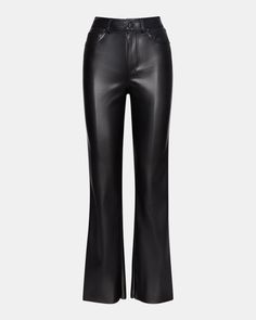 Straight Faux Leather Pant 100% Polyurethane Wipe Clean with Damp Cloth Black Lether, Jeans Styling, Faux Leather Pant, Steve Madden Store, Straight Leg Pant, Apparel Merchandising, Leather Pant, Leather Jeans, Faux Leather Pants