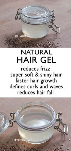 Homemade Hair Gel, Flax Seed Hair Gel, Gel For Hair, Diy Natural Hair, Joululahjat Diy, Natural Hair Gel, Rosemary Hair, Gel Nail Stickers