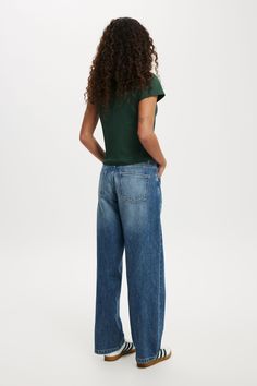 Low Rise Straight JeanCotton On Women - Low Rise Straight Jean - Pure BlueCotton On | Women | Clothing | JeansCotton On | Women | Clothing | JeansCotton On | Women | Clothing | Jeans Denim Jumper, Trouser Outfits, Clothing Jeans, Blouse Jeans, Cargo Jacket, Denim Coat Jacket, Swimsuit Cover Ups, Short Shirts, Shop Swimwear