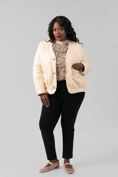 Our quilted puffer jacket in an easy relaxed fit. Comfort and style combined. Jacket has gold trimmed snap buttons for easy closure. Lightweight and stylish. Get this Burberry inspired look at a fraction of the cost. Quilted Puffer Jacket, Puffer Jacket, Burberry, Puffer, Look At, Relaxed Fit, Gold