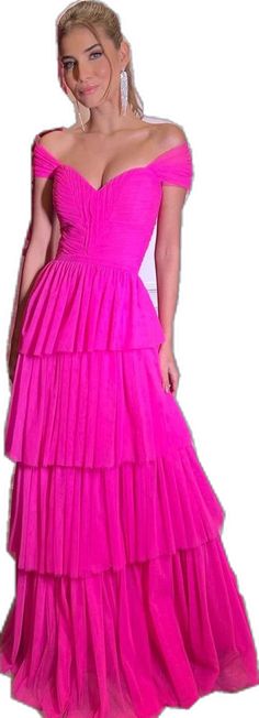 Off The Shoulder Prom Dresses, Ruffle Prom Dress, Tulle Sleeves, Long Evening Gowns, Evening Formal, Evening Gowns Formal, Formal Gowns, Different Fabrics, Prom Dresses Long