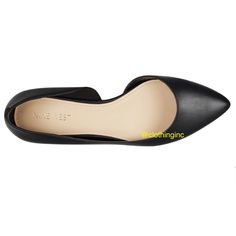 Synthetic Upper Slip-On Pointed Toe Synthetic Lining Lightly Cushioned Footbed Synthetic Midsole 0.75" Heel Synthetic Sole Black Pointed Toe Flats, Pointed Toe Flats, Nine West Shoes, Nine West, Flat Shoes Women, Loafer Flats, Loafers, Slip On, Women Shoes