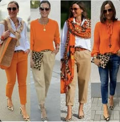 Orange Outfits, Dresses Aesthetic, Dresses Modest, Fashion Scarf, Stylish Clothes For Women, Casual Work Outfits