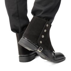 PRICES MAY VARY. Closure: Buckles and rivets design, easy to put on and take off Adjustable Size:The boot cover has a strap on the side that can be adjusted to the most comfortable size as required Material:Medieval boot covers are made of faux leather , which is soft, flexible, tough, and not easy to get dirty Applicable Scene: Medieval gaiters spats suitable for fantasy events, Renaissance Faire, Halloween, theme parties, LARP, cosplay parties, and even for everyday use. Wearing it will make y Medieval Pirate, Medieval Boots, Pirate Boots, Steampunk Leather, Boot Covers, Retro Shorts, Theme Parties, Halloween Theme, Short Boots