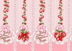 Baby The Stars Shine Bright print Strawberry Prints, Kawaii Printables, Japanese Fashion Trends, Bright Wallpaper, Fruit Wallpaper, Baby The Stars Shine Bright, Pastel Pink Aesthetic, Strawberry Print, Star Wallpaper