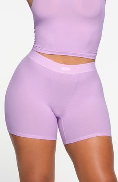 These elastic-waist boxers made from the brand's incredibly soft stretch-modal rib are ones you'll want to wear on repeat. 5" inseam; 16" leg opening; 10" front rise; 12 1/2" back rise (size Medium) Elastic waist 91% modal, 9% spandex Machine wash, dry flat Imported Sugar Plum, On Repeat, Pretty Outfits, Plum, Elastic Waist, Lounge, Nordstrom, Spandex, Size Medium