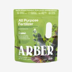 a bag of arber all purpose fertitizer on a white background