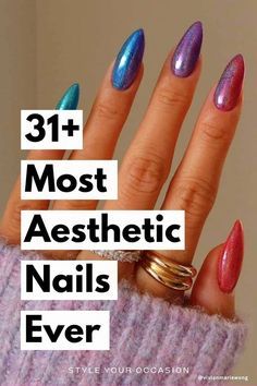 Nail Ideas Designs, Aesthetic Nail Designs, Winter Nail Trends, Nail Aesthetics, Rose Quartz Nails, Winter Nail Ideas, Aesthetic Nail, Spring Nail Designs, Aesthetic Nails