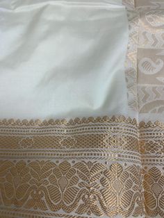 Exclusive pure Kanjivaram Off white and Golden Combination with silk Mark certified Off White, Silk, White, Pure Products, Clothes For Women, Silver