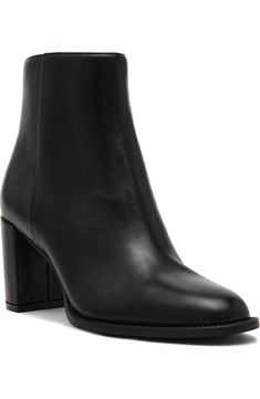 Steve Madden Jozie Bootie (Women) | Nordstrom Shoe Shop, Bootie, Steve Madden, Side Zipper, Block Heels, Almond, Nordstrom, Zipper, Heels