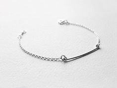 "Ultra skinny bar & sparkling bezel-set CZ stone bracelet set. Handcrafted in sterling silver, they are simple and minimal, delicate yet sturdy. A beautiful and versatile bracelet set - Layer together or wear individually for two totally different looks. Available in clear CZ or Black CZ. Listing is for two bracelets. Made to Order. DETAILS Silver Skinny Bar: 32mm ( 1.25-inch) Length CZ Stone: 4mm * This bracelet set is made of high quality Sterling Silver materials. * Top-quality Cubic Zirc Delicate Chain Sterling Silver Bracelet For Everyday, Sterling Silver Bracelet With Delicate Chain For Everyday, Everyday Sterling Silver Bracelet With Delicate Chain, Minimalist Sterling Silver Bracelets For Everyday, Sterling Silver Bracelets With Simple Design, Minimalist Sterling Silver Bracelet With Delicate Chain, Everyday Sterling Silver Bracelets With Simple Design, Simple Sterling Silver Bracelets For Everyday, Minimalist Sterling Silver Heart Bracelet