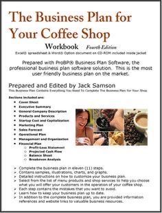 the business plan for your coffee shop workbook