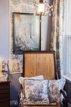 Beautiful Blue And White Toile Bedroom Makeover | Bedrooms