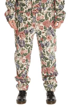 Tapestry Pants - Teddy Fresh Tapestry Pants, Teddy Fresh, Shank Button, Welt Pocket, Horn, Aurora, Tapestry, Pants, How To Wear