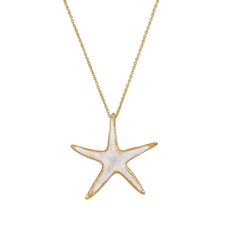 Gold Starfish Layering Necklace for a Beachy Chic appearance - Niriides Jewelry collection by Mardi! ▢ Made of Sterling Silver 925 - Gold Plated design - Available in Plain Polished Silver Please select on checkout your personalized design. * Dimensions of starfish pendant: - 2.2 x 2.2cm big - 0.85 x 0.85 inches big  Make a wonderful gift for ocean lovers with this enchanting sea star necklace! 🎁 Orders are ready for to be gifted, including our branded box & shopping bag! So why is this Sea Sta White Star-shaped Ocean-inspired Jewelry, Ocean-inspired White Star-shaped Jewelry, Ocean-inspired White Star Jewelry, White Star-shaped Jewelry With Starfish Charm, White Starfish Pendant Ocean-inspired Jewelry, White Starfish Jewelry For Vacation, White Star Necklace For Beach, White Starfish Necklace With Starfish Charm, White Starfish Charm Necklace