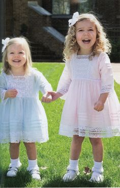 "\"Princess Dress\" as published in the summer 2018 edition of Classic Sewing Magazine.  Detailed instructions with photographs to make this sweet child's heirloom dress and slip.  Download Pattern includes size 2, 3 and 4.   This little vintage style dress, with tucked dolman sleeves and wide French lace is loose fitting, comfortable and more durable than it looks. To see more photos, or to purchase ready made, look at the listing for my \"Christine\" vintage Frock." Embroidery Baby Clothes, Kids Frocks Design Cotton, Making Baby Clothes, Smocked Baby Dresses, Heirloom Dresses, Kids Frocks Design, Sewing Magazines, Girl Dress Patterns