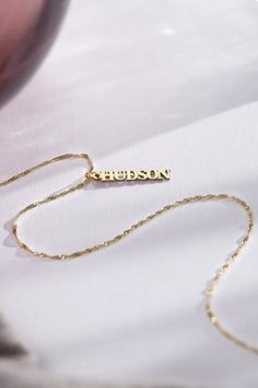 Make a statement with our Vertical Name Necklace, tailored to showcase your unique identity. Perfect for adding a touch of personal charm to any look. #NameNecklace #PersonalizedJewelry #SignatureStyle #thecustomgoodsco #customjewelry #jewelry #handmadejewelry #finejewelry Anniversary Nameplate Necklace With Adjustable Chain, Elegant Custom Name Jewelry For Anniversary Gift, Customized Jewelry Pendant For Personalized Gift, Adjustable Pendant Jewelry For Anniversary Gift, Meaningful Jewelry With Adjustable Chain As A Gift, Rose Gold Jewelry Gift, Customizable 14k Gold Pendant Jewelry, Personalized Nameplate Jewelry With Adjustable Chain, Yellow Gold Jewelry For Anniversary Gift