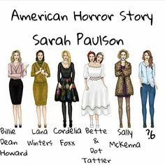 the american horror story by sarah paulson is featured in this poster for an upcoming show