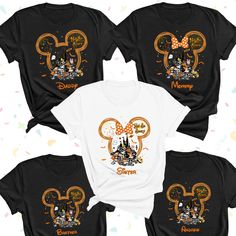 Halloween Disney Outfits Family, Disney Shirts For Family Halloween, Disney Family Shirts Halloween, Halloween Disney Family Shirts, Disney Halloween Family Shirts, Halloween Family Shirts, Disneyland Family Shirts, Family Disney Shirts Matching, Disney Family Vacation Shirts