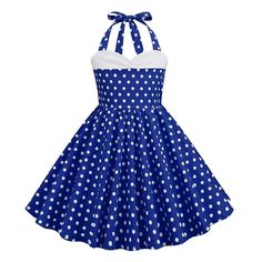 Look After Me:Washable,Machine wash,Wet and Dry Cleaning; Gender:Girls'; What's in the box:Dress; Types:Flare Dress,Swing Dress; Style:1950s,Retro Vintage; Occasion:Casual Daily; Material:Cotton; Age Group:Kid's; Pattern:Polka Dot; Listing Date:04/06/2023; Length:; Bust:; Waist: Retro Summer Costume Dress, Retro Dresses For Summer Costume Party, Vintage Cotton Dress For Costume Party, Retro Summer Dresses For Costume Parties, Retro Cotton Costume Dress, Retro Dress 50s, Spotty Dress, Girls Polka Dot Dress, Vintage Girls Dresses