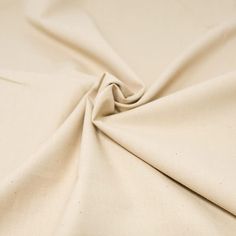 a close up view of a plain white fabric