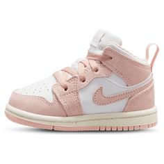 Jordan Aj 1 Mid, Pink Pages, European Shoes, Club Fits, 3 Kids, Military Discounts, Toddler Shoes, Jordan Shoes, Basketball Shoes