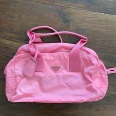 100% Authentic Limited Edition Mini Duffle Bag Pink Prada Bag, Pink Prada, Mini Duffle Bag, Prada Bag, Limited Editions, Limited Time, Duffle Bag, Prada, Limited Edition