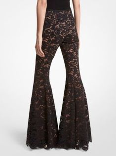 Winter 2023 Runway, Flared Pants, Indian Wear, Flare Pants, Floral Lace, Cashmere, In Italy, Michael Kors, Trousers