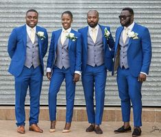 Blue Groomsmen, Business Dinner, Prom Blazers, Groom Tuxedo, Vest And Tie, Wedding Groomsmen, Wedding Clothes