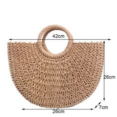 Look different this summer hanging around with our Women's Half Moon Woven Rattan Bag. Beautifully designed to make you feel pretty and awesome. The best accessory to wear for a casual style. The perfect gift to a friend or family.Convenient Cell Phone Pocket.Closure Type: String.Size: 42 x 24 cm / 16.54 x 9.45 inch.Package Includes: 1 x Women's Half Moon Woven Rattan Bag. Round Straw Bag, Laptop Shoulder Bag, Trendy Shoulder Bag, Woven Handbags, Straw Handbags, Rattan Bag, Briefcase For Men, Leather Laptop Bag, Woven Rattan