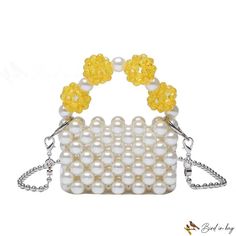 Bird in Bag - Women's bags new fashion pearl weave mini small square bag beaded handbag shoulder bag Mini Bucket Bags, Details Pictures, Beaded Handbag, Shoulder Bags For Women, Street Trends, Word Wrap, Trend Fashion, White Space, Types Of Bag