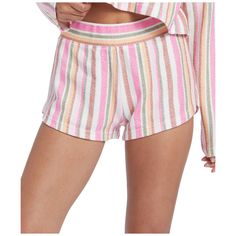 <p>made of blended cotton, these drop a wave striped pull-on shorts have a super-soft fleece-y feel and a comfortable elastic waistband. </p> Roxy Clothing, Bike Pants, Snowboarding Outfit, Bike Clothes, Shirts For Leggings, Casual Running Shoes, Roxy Women, Shorts For Women, Kids Swimwear