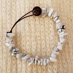 White Howlite Crystal Bracelet - New - Never Worn Alcohol Free Wine, Howlite Crystal, Herbal Coffee, White Howlite, Crystal Bracelet, Crystal Bracelets, Womens Jewelry Bracelets, Color White, Size 7