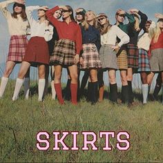 Skirts Skirts And More Skirts Summer Vintage Outfits, Fashion 60s, 70s Clothes, School Dress Code, 60s And 70s Fashion, 70’s Fashion, School Dresses, Coat Racks, Moda Vintage