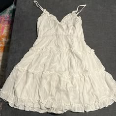 Mustard Seed Brand, Nwt, White Mini Dress. Great For A Graduation, Summer Backyard Party, Concert Or A Southern Game Day. Midsummers Dress, Flowy Dress Outfit, Summer Backyard Party, Country Summer Dresses, Small White Dress, Clothes Websites, Mini Dress Aesthetic, Coquette Clothing, Pink Wardrobe