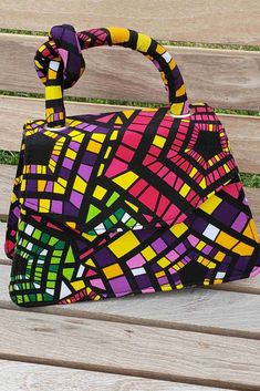 Mini Shoulder bag for women. Mini Crossbody bag for women. African bag for women. Ankara Bag Designs, African Print Bags, Hand Painted Bags Handbags, African Shirt Dress, Printed Fabric Bags, Designers Bags, Ankara Bags, Handmade Fabric Bags, African Bag