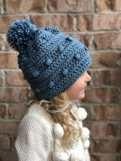 Snow Drifts Hat Crochet pattern by Angela Plunkett Crochet Headwear, Beanie Design, Stitches Crochet, Crochet Kids, Crocheted Hats, Hat Crochet Pattern, Crochet Collection, Tutorial Ideas, Monkey Design