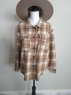 Plaid Shacket, Detachable Hood, Jacket Coat, Chest Pocket, Women's Plaid Shirt, Casual Button Down Shirt, Men Casual, Coats Jackets, Plaid