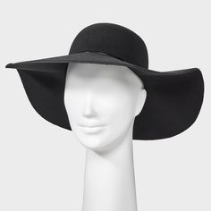 Keep your face shaded in elegant style with this Wide Floppy Hat from A New Day™. Made from midweight felt fabric, this hat features a wide, floppy brim and 4.5-inch crown height. The solid color makes it easy to pair with a variety of outfits, and the adjustable design helps you find a perfect fit. A New Day™: Style that goes wherever you do. Elegant Wide Brim Solid Color Sun Hat, Elegant Solid Wide Brim Sun Hat, Elegant Solid Color Wide Brim Sun Hat, Elegant Solid Brimmed Sun Hat, Elegant Solid Color Brimmed Sun Hat, Elegant Brimmed Sun Hat, Adjustable Wide Brim Felt Hat For Evening, Elegant Brimmed Sun Hat For Fall, Solid Color Wide Brim Felt Hat For Kentucky Derby