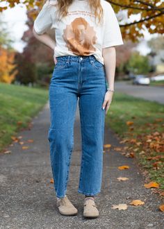 I have been looking for the perfect pair of fall / winter denim for MONTHS and after sending back multiple styles because "they just weren't right" I FINALLY FOUND THE ONES. I absolutely love the fit, the sizing and the wash on these pants. They were MADE to go with a Common Room Crew or Tee or a SWEATER. These are rea Fall Denim Blue Mom Fit Jeans, Fall Mom Fit Denim Blue Jeans, Denim Blue Mom Fit Jeans For Fall, Dark Wash Mom Fit Straight Leg Cropped Jeans, Dark Wash Straight Leg Mom Fit Cropped Jeans, Dark Wash Mom Fit Cropped Jeans, Dark Wash Cropped Mom Jeans, High Waist Mom Fit Jeans For Fall, Medium Wash High Rise Jeans For Everyday