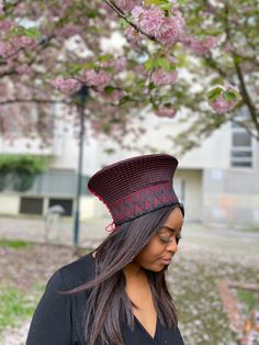 The traditional Zulu hat is made by rural South African women based in the Kwazulu Natal region. Previously the Isicholo hat was worn for special ceremonies and over the years it became fashionable with the African trend. This hat can be worn for casual and formal events. It is available in a variety of colors. The hat has drawstrings at the back to adjust slightly. The width of the hat varies between 26 and 30 cm; the width of a large hat varies from 36 to 40 cm. Please message me if you have a Adjustable Woven Hat With Structured Crown, Adjustable Hat With Structured Crown For Festivals, Adjustable Festival Hat With Structured Crown, Adjustable Structured Crown Hat For Festival, Traditional Hat With Adjustable Structured Crown, Traditional Hat With Adjustable Fit And Structured Crown, Traditional Hat With Structured Crown And Adjustable Fit, Traditional Adjustable Ceremonial Hats, Traditional Adjustable Costume Hat With Round Crown