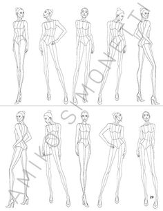 the different types of female mannequins and how to draw them in pencil