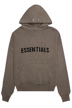 Essentials Knit Hoodie Unisex Sweater Urbancore Style Essentials Knit Hoodie, Luxury Bag Brands, Essentials Hoodie, Soft Grunge Aesthetic, Tiktok Outfits, Fear Of God Essentials, Unisex Sweater, Fear Of God, Knit Hoodie