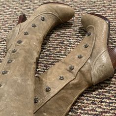 Almost Perfect Condition, A Little Wear On The Soles. Shoes Beige, Almost Perfect, Frye Shoes, Tiger Lily, Matilda, Shoes Heels Boots, Wedge Boot, Shoes Women Heels, Heeled Boots