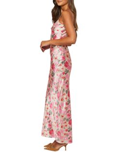 Get ready to turn heads in the Mirra Floral Maxi Dress! This playful suspender dress features adjustable spaghetti straps, a high waist, and a slim fit to accentuate your curves. Perfect for any occasion, this dress from Good Girl Things' Spring-Summer Collection will have you feeling confident and chic. Details Mirra Floral Maxi Dress in Pink Adjustable Spaghetti Straps Suspender Dress High Waist Slim Fit Good Girl Things Spring-Summer Collection Pink Strapless Dress With Built-in Bra, Fitted Maxi Slip Dress For Casual Wear, Fitted Maxi Length Slip Dress For Casual Wear, Fitted Slip Dress With Built-in Bra For Spring, Fitted Bodice Lined Slip Dress, Fitted Maxi Length Slip Dress With Delicate Straps, Fitted Maxi Dress With Spaghetti Straps For Garden Party, Pink Dress With Adjustable Straps And Sweetheart Neckline, Pink Dress With Sweetheart Neckline And Adjustable Straps