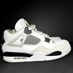 Size 12 Men's 100% Authentic Check Pictures For Condition Ships Within 24 Hours Of Purchase Delivered To Your Doorstep In 2-5 Business Days Jordan 4 Retro Military Black, Football Drip, Nike Air Jordan 4 Retro, Nike Air Jordan 4, Black Shoes Men, Nike Basketball Shoes