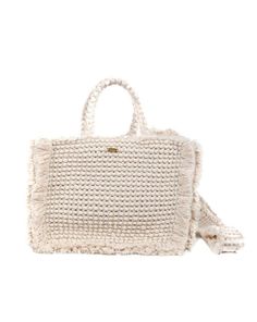 Gossypium Crossbody Bag Beige & Gold - By Boho Hunter Trendy Natural Bags With Detachable Strap, Luxury Crochet Bag With Double Handle For Daily Use, Chic Crochet Bag With Detachable Strap For Vacation, Luxury Crochet Shoulder Bag With Adjustable Strap, Luxury Crochet Travel Bag With Double Handles, Crossbody Beach Bag With Braided Handles, Chic Crossbody Bags For Vacation, Travel Crochet Bag With Removable Pouch And Double Handle, Luxury Beige Crochet Bag With Top Handle