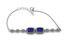 PRICES MAY VARY. Blue sapphire white tennis 7 inch bracelet. Blue sapphire is the birthstone for September, making this bracelet a meaningful and thoughtful gift for September-born individuals or anyone The classic tennis bracelet design is renowned for its elegance and versatility. Whether worn for everyday occasions or special events, Excellent Gift for birthday, anniversary, holidays, stocking stuffers, graduation, Christmas, Valentine's Day, Mother's Day, Thank You or simply ”Thinking of You September Born, Silver Bracelet For Men, Sterling Bracelets, Bracelet Design, Bracelet Blue, Valentine Wedding, Bracelet For Men, German Silver, Birthday Woman