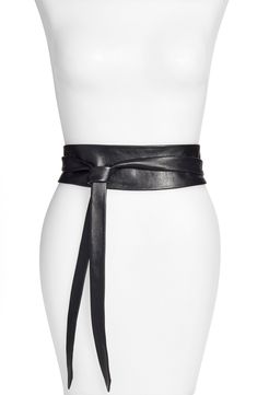 Ada Classic Wrap Belt | Nordstrom Elegant Leather Belt With Self Belt, Adjustable Formal Sash Belt, Chic Adjustable Leather Belt, Modern Adjustable Belts With Belt Loops, Modern Adjustable Belt With Belt Loops, Adjustable Modern Belt With Belt Loops, Elegant Adjustable Leather Corset Belt, Adjustable Formal Belts And Suspenders, Elegant Leather Corset Belt With Self Tie